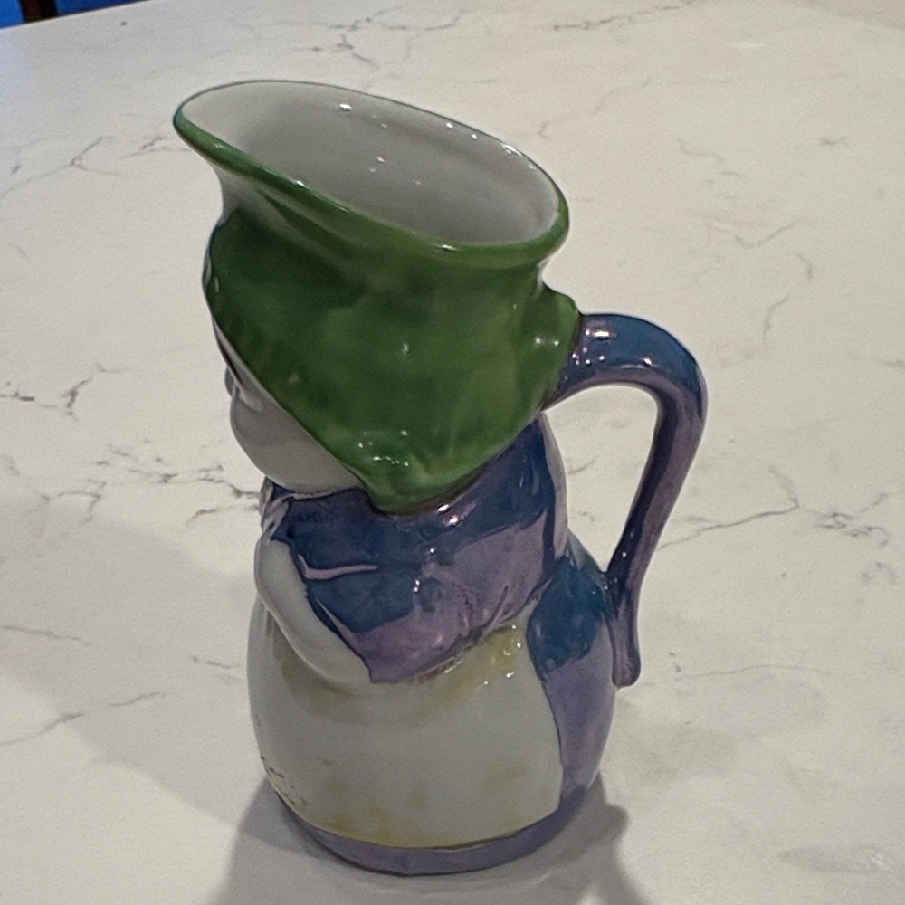 Vintage Gold Castle hand-painted Chikusa‎ lusterware Dutch girl creamer - Picture 4 of 6